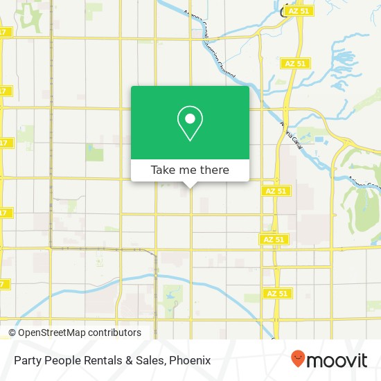 Party People Rentals & Sales map