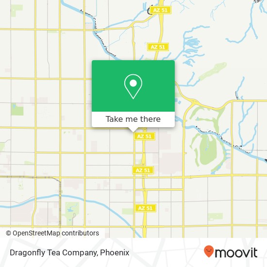 Mapa de Dragonfly Tea Company