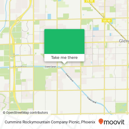 Mapa de Cummins Rockymountain Company Picnic