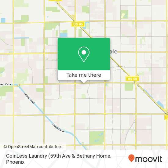 Mapa de CoinLess Laundry