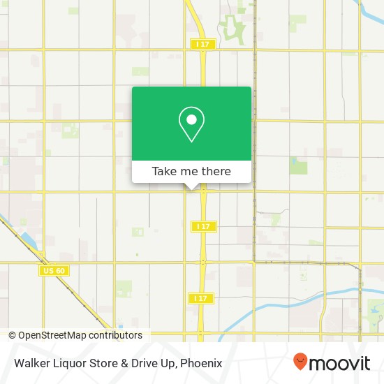 Walker Liquor Store & Drive Up map