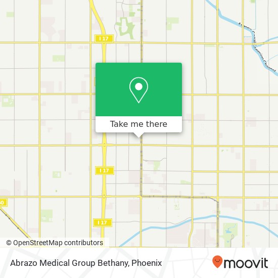 Abrazo Medical Group Bethany map