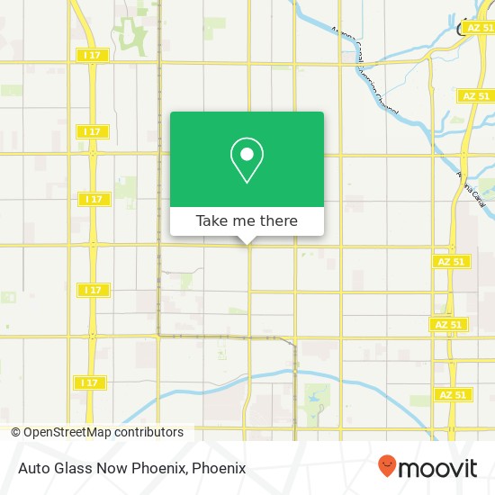 Auto Glass Now Phoenix map