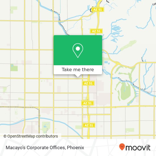 Macayo's Corporate Offices map