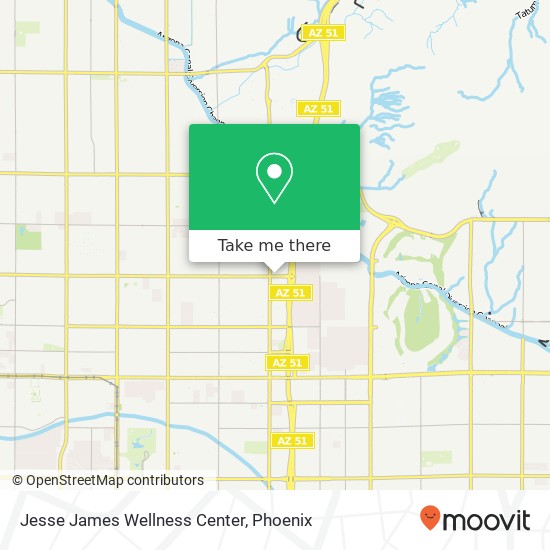 Mapa de Jesse James Wellness Center