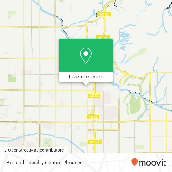 Mapa de Burland Jewelry Center