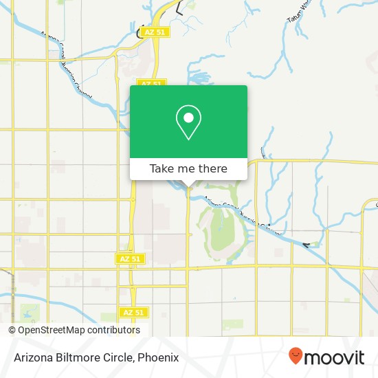 Mapa de Arizona Biltmore Circle