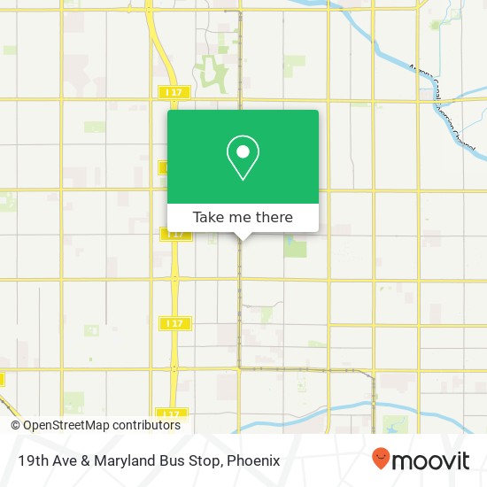 Mapa de 19th Ave & Maryland Bus Stop