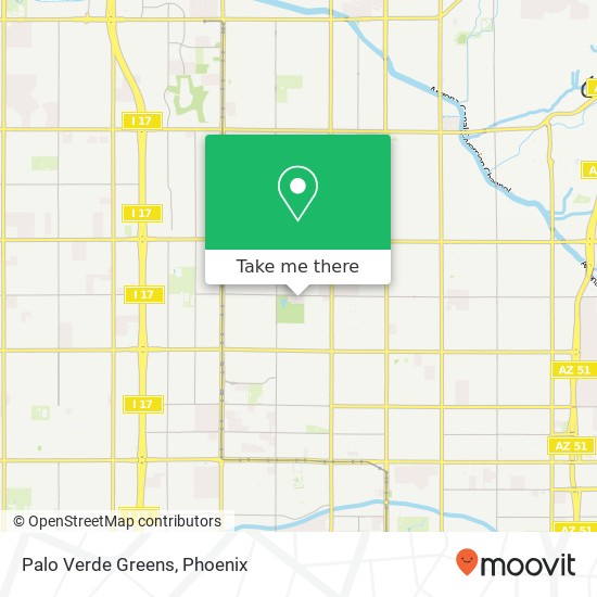 Mapa de Palo Verde Greens
