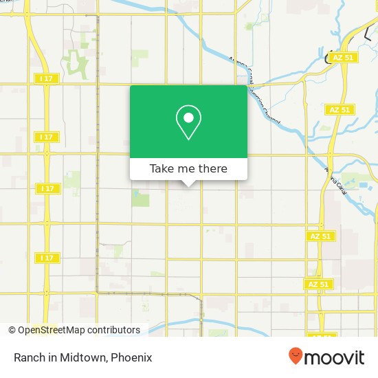 Ranch in Midtown map