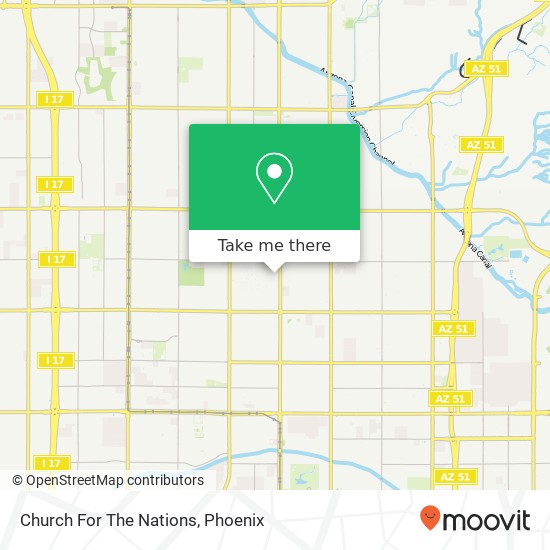 Church For The Nations map