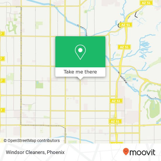 Windsor Cleaners map