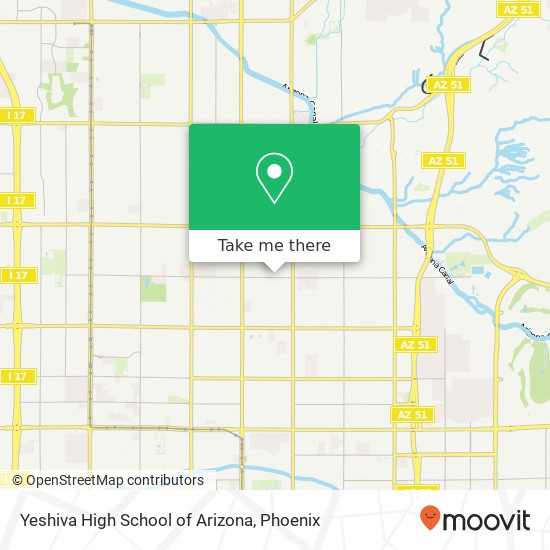 Yeshiva High School of Arizona map