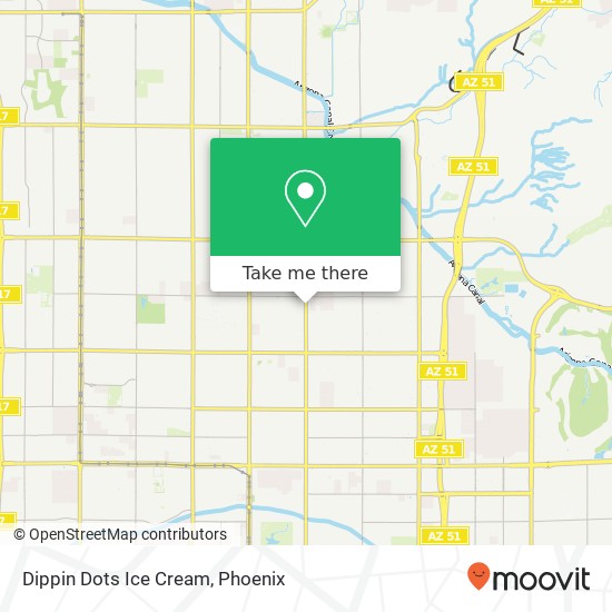 Mapa de Dippin Dots Ice Cream