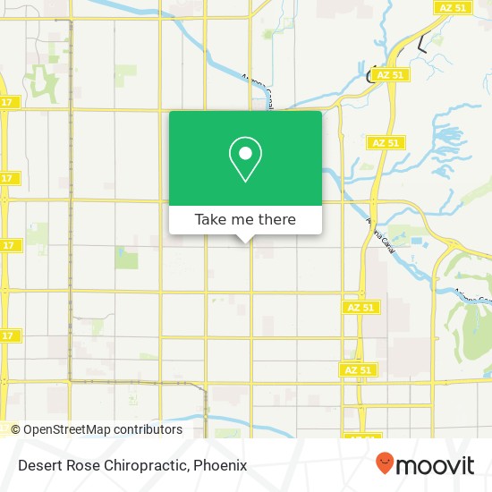 Desert Rose Chiropractic map