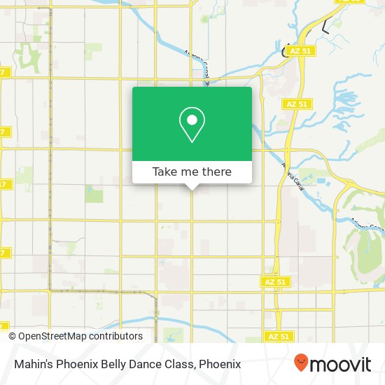 Mapa de Mahin's Phoenix Belly Dance Class