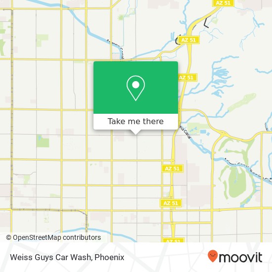 Weiss Guys Car Wash map