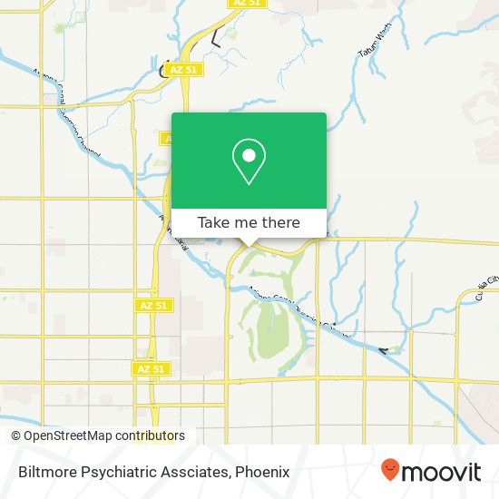 Mapa de Biltmore Psychiatric Assciates