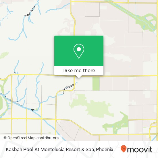 Kasbah Pool At Montelucia Resort & Spa map