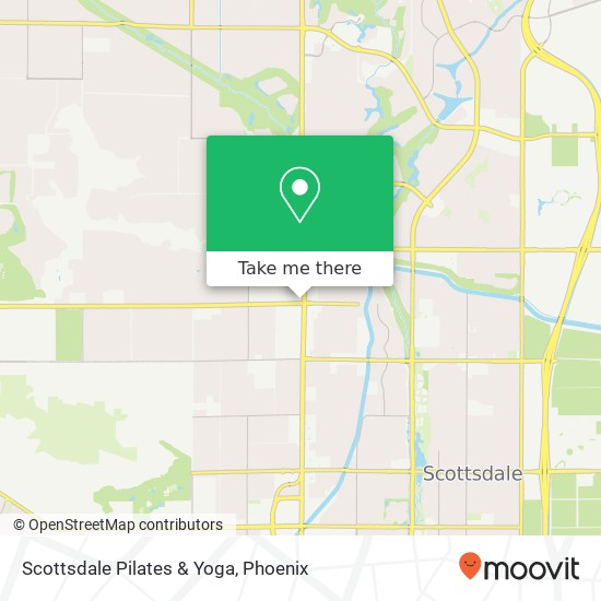 Mapa de Scottsdale Pilates & Yoga