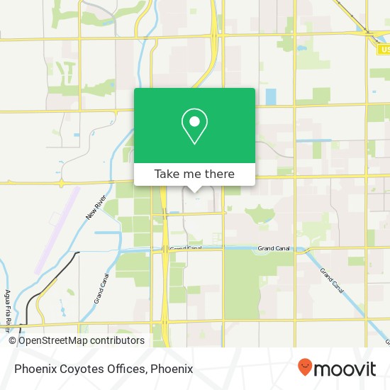 Phoenix Coyotes Offices map