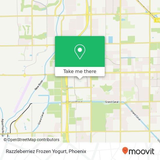 Razzleberriez Frozen Yogurt map