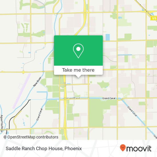 Mapa de Saddle Ranch Chop House