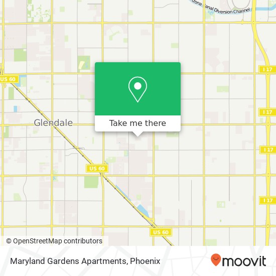 Maryland Gardens Apartments map