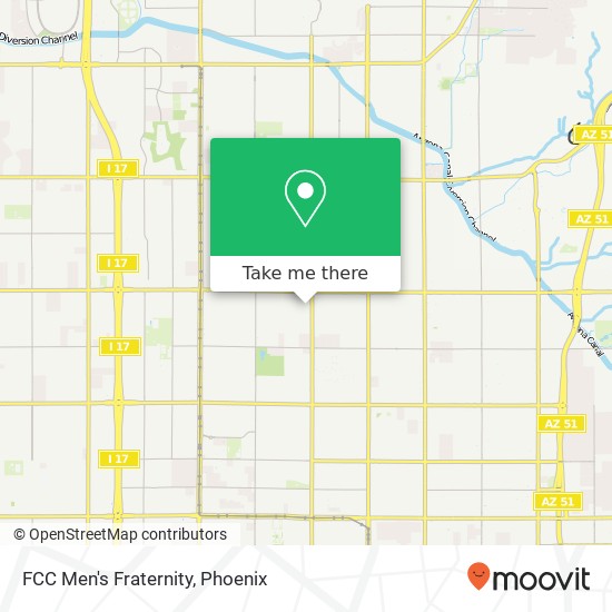 FCC Men's Fraternity map