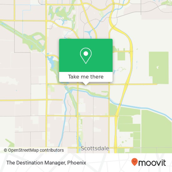 The Destination Manager map