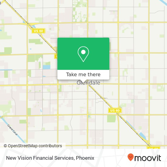 New Vision Financial Services map