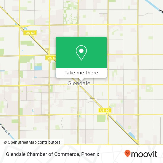 Glendale Chamber of Commerce map