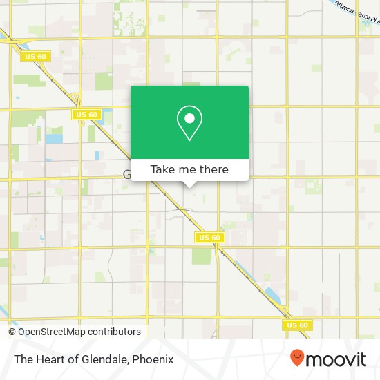 The Heart of Glendale map