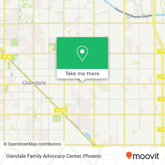 Glendale Family Advocacy Center map