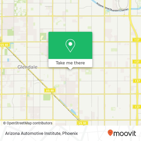 Arizona Automotive Institute map