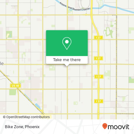 Bike Zone map