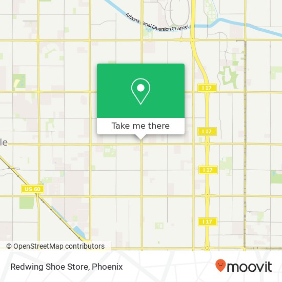Mapa de Redwing Shoe Store