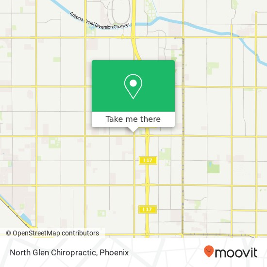 North Glen Chiropractic map