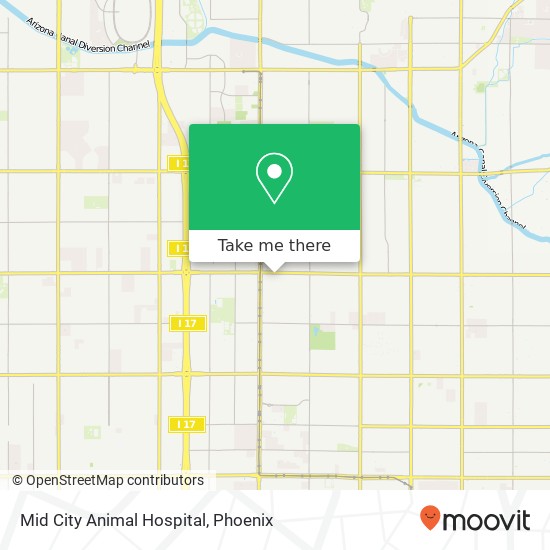 Mid City Animal Hospital map