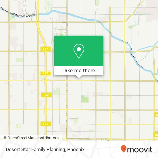 Mapa de Desert Star Family Planning