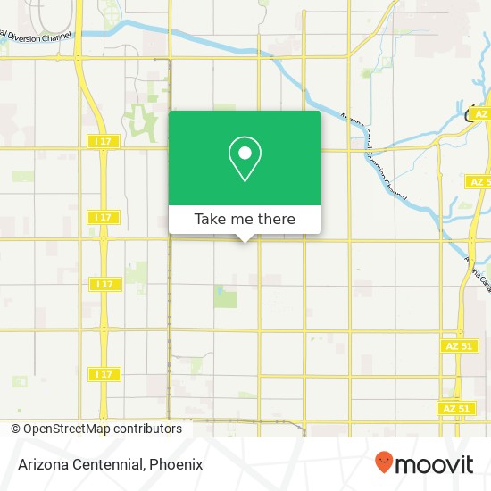 Arizona Centennial map