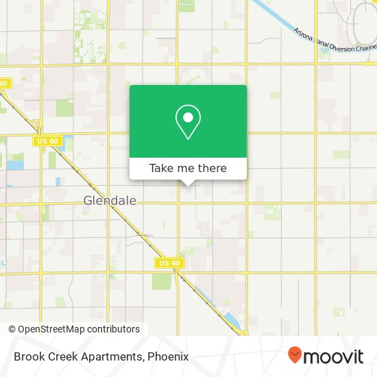 Brook Creek Apartments map