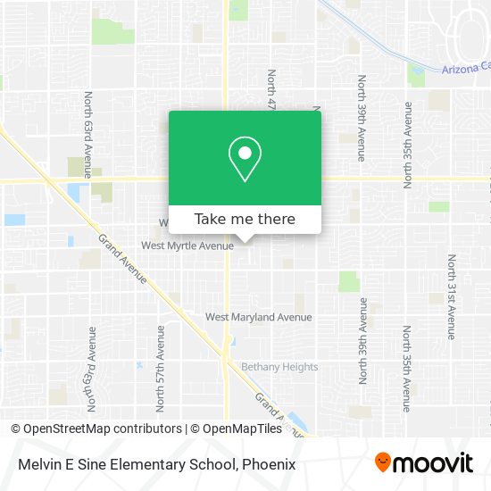 Melvin E Sine Elementary School map