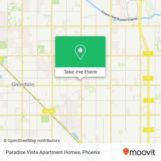 Paradise Vista Apartment Homes map