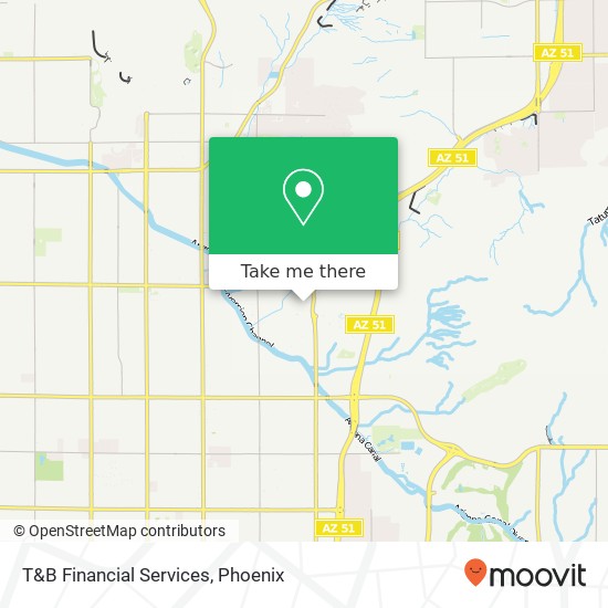 T&B Financial Services map