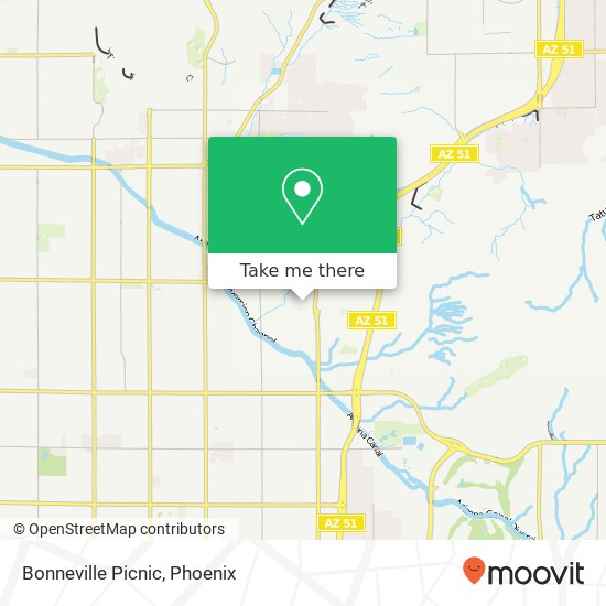 Bonneville Picnic map