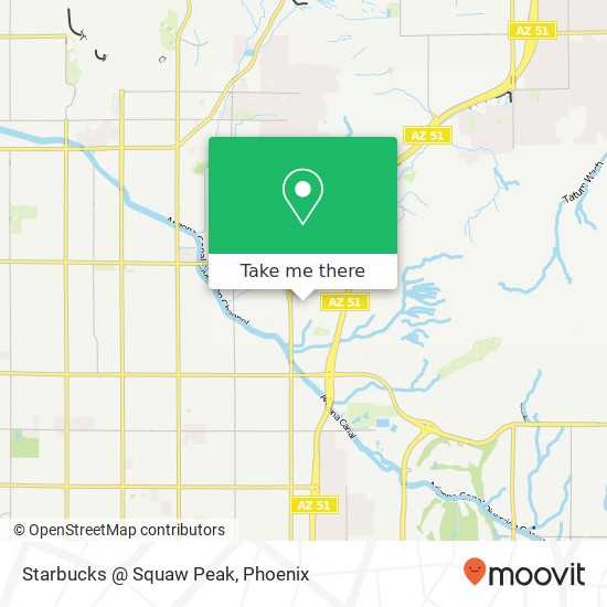 Mapa de Starbucks @ Squaw Peak
