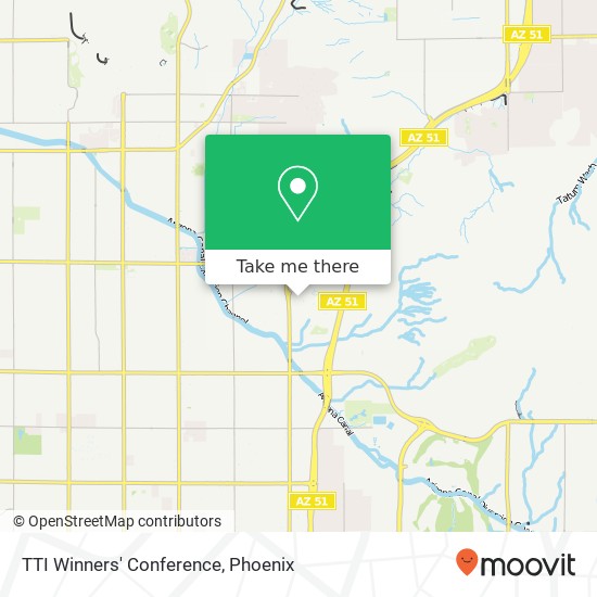 TTI Winners' Conference map