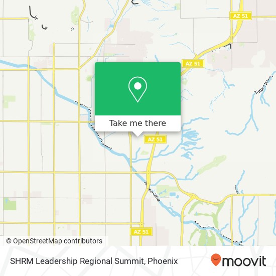 Mapa de SHRM Leadership Regional Summit