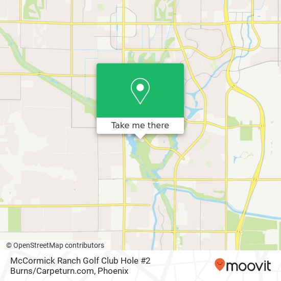 Mapa de McCormick Ranch Golf Club Hole #2 Burns / Carpeturn.com